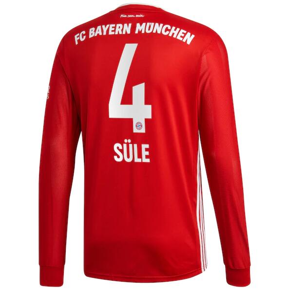 Bayern Munich Long Sleeve Home Kit Soccer Jersey Süle 4 2020/21